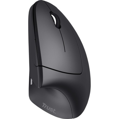 Trust Verto Optical Wireless Mouse - Sleek Black Design, Ergonomic & High Precision - Model 8713439228793